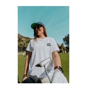 Golf After 5 classic tee. BRAND NEW. golf athleisure wear. 100% cotton - small